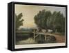 Crossing the Stream-Edward Duncan-Framed Stretched Canvas