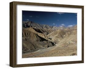 Crossing the Zanskar Mountains Near Pang, 4600M Altitude, Leh-Manali Highway, Ladakh, India-Tony Waltham-Framed Photographic Print