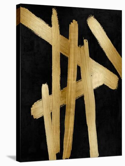 Crossroads Gold on Black I-Ellie Roberts-Stretched Canvas