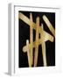 Crossroads Gold on Black I-Ellie Roberts-Framed Art Print