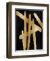 Crossroads Gold on Black I-Ellie Roberts-Framed Art Print