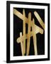 Crossroads Gold on Black I-Ellie Roberts-Framed Art Print