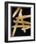 Crossroads Gold on Black III-Ellie Roberts-Framed Art Print