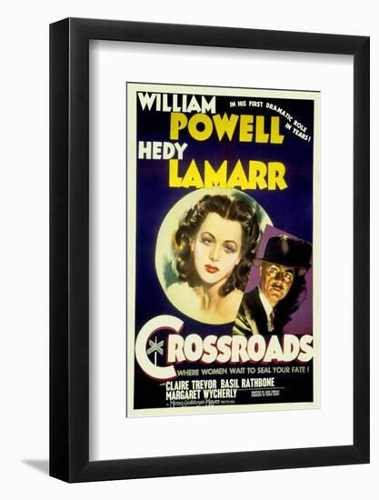 Crossroads, Hedy Lamarr, William Powell, 1942-null-Framed Photo