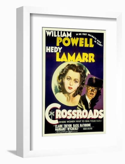 Crossroads, Hedy Lamarr, William Powell, 1942-null-Framed Photo