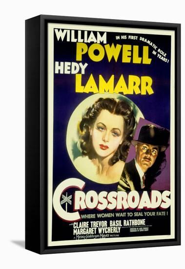 Crossroads, Hedy Lamarr, William Powell, 1942-null-Framed Stretched Canvas