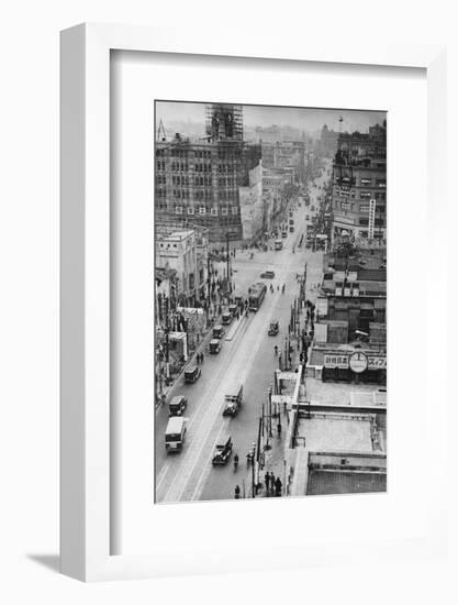 Crossroads in Ginza-null-Framed Photographic Print
