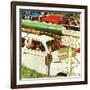 Crossroads on Sunday-Norman Rockwell-Framed Giclee Print