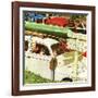 Crossroads on Sunday-Norman Rockwell-Framed Giclee Print