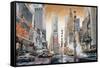 Crossroads (Times Square)-Matthew Daniels-Framed Stretched Canvas