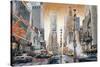 Crossroads (Times Square)-Matthew Daniels-Stretched Canvas