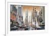 Crossroads (Times Square)-Matthew Daniels-Framed Art Print