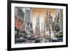 Crossroads (Times Square)-Matthew Daniels-Framed Art Print