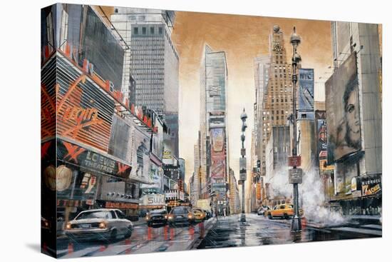 Crossroads (Times Square)-Matthew Daniels-Stretched Canvas