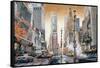 Crossroads (Times Square)-Matthew Daniels-Framed Stretched Canvas