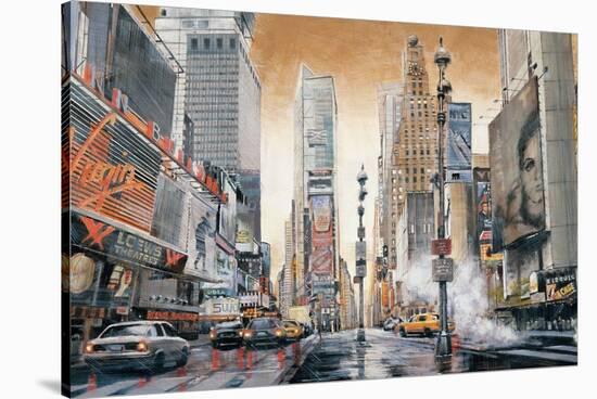 Crossroads (Times Square)-Matthew Daniels-Stretched Canvas