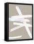 Crossroads White on Tan I-Ellie Roberts-Framed Stretched Canvas