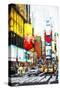 Crosswalk Times Square - In the Style of Oil Painting-Philippe Hugonnard-Stretched Canvas