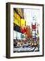 Crosswalk Times Square - In the Style of Oil Painting-Philippe Hugonnard-Framed Giclee Print