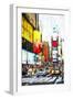 Crosswalk Times Square - In the Style of Oil Painting-Philippe Hugonnard-Framed Giclee Print