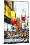 Crosswalk Times Square - In the Style of Oil Painting-Philippe Hugonnard-Mounted Giclee Print