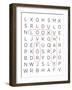 Crossword Puzzle I-Anna Quach-Framed Art Print