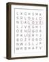 Crossword Puzzle II-Anna Quach-Framed Art Print