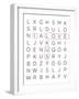 Crossword Puzzle II-Anna Quach-Framed Art Print