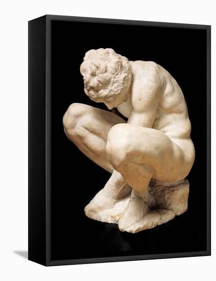 Crouching Boy-Michelangelo Buonarroti-Framed Stretched Canvas