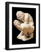 Crouching Boy-Michelangelo Buonarroti-Framed Photo