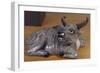 Crouching Buffalo, Porcelain Statue, China-null-Framed Giclee Print