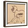 Crouching Monkey, c.1912-13-Henri Gaudier-brzeska-Framed Giclee Print