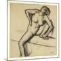 Crouching Nude; Nu Accroupi, 1890s-Edgar Degas-Mounted Giclee Print