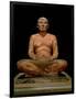 Crouching Scribe Statue, from Saqqara, Old Kingdom (Limestone, Alabaster & Rock Crystal)-null-Framed Giclee Print