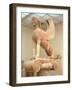 Crouching Sphinx on an Ionic Votive Column, Greek, from Naxos, circa 560 BC-null-Framed Giclee Print