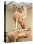 Crouching Sphinx on an Ionic Votive Column, Greek, from Naxos, circa 560 BC-null-Stretched Canvas
