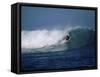 Crouching Surfer-null-Framed Stretched Canvas