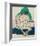 Crouching Woman with Green Headscarf-Egon Schiele-Framed Giclee Print