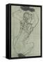 Crouching-Egon Schiele-Framed Stretched Canvas