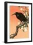 Crow Against Orange Sky-Koson Ohara-Framed Giclee Print