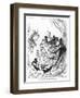 Crow and Dreams-Arthur Rackham-Framed Photographic Print