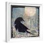 Crow and Moon-Sue Davis-Framed Giclee Print