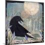 Crow and Moon-Sue Davis-Mounted Giclee Print