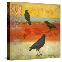 Crow Crossroads-Margaret Donharl-Stretched Canvas