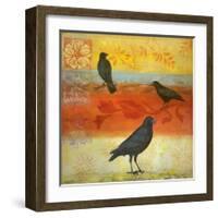 Crow Crossroads-Margaret Donharl-Framed Art Print