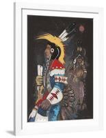 Crow Dancers at Midnight-Kevin Red Star-Framed Limited Edition