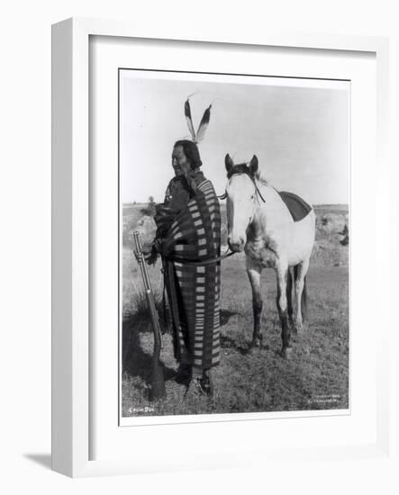 Crow Dog, C.1900 (B/W Photo)-John Alvin Anderson-Framed Giclee Print