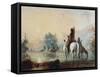 Crow Encampment, 1837-Alfred Jacob Miller-Framed Stretched Canvas