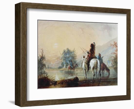 Crow Encampment, 1837-Alfred Jacob Miller-Framed Giclee Print