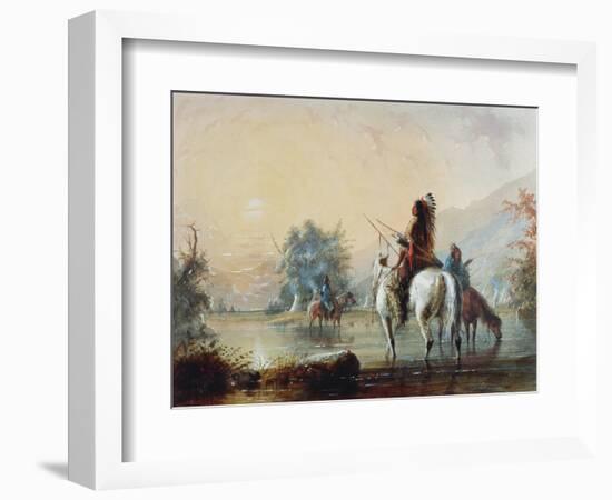 Crow Encampment, 1837-Alfred Jacob Miller-Framed Giclee Print